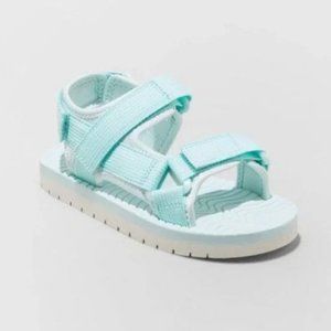 Kids Emery Ankle Strap Sport Sandal Mint Aqua - Cat & Jack